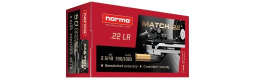 Munition 22LR Norma Match-22 40 gr