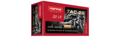 Munition 22LR Norma TAC-22 40 gr