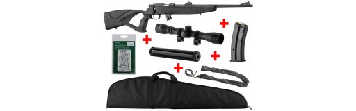 Carabine 22LR Black Ops en pack complet