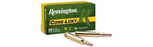 Munitions Remington 222 Rem Core-Lokt 50 gr