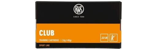 RWS Club 22LR 40 gr - Boite de 50 munitions