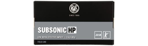 Munition 22LR RWS Subsonic HP 40 gr